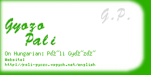 gyozo pali business card